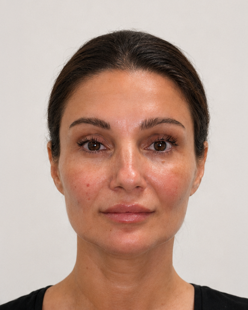 Botox voorhoofd na de behandeling bij House of Bratz